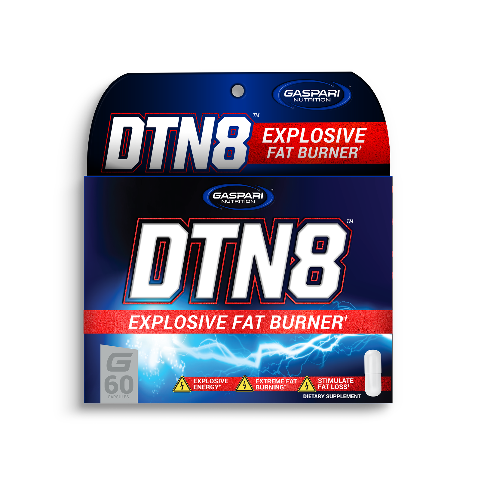 DTN8 explosive thermogenic fat burner by Gaspari Nutrition for advanced weight loss support