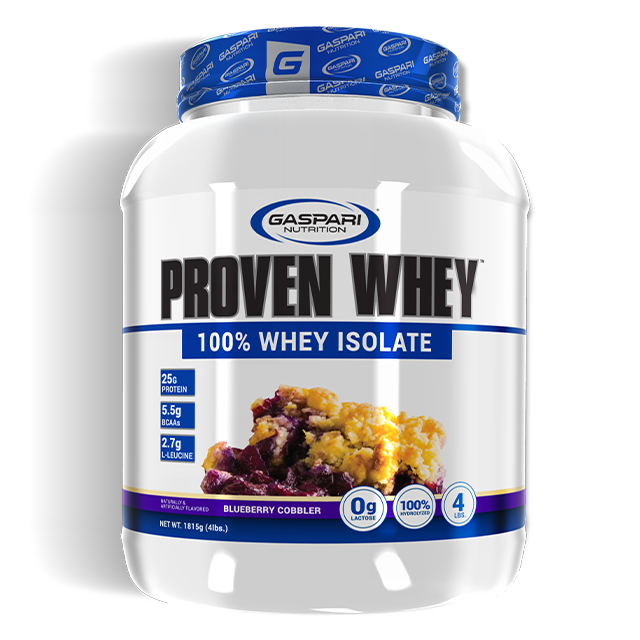 Proven Whey blueberry cobbler whey protein isolate by Gaspari Nutrition