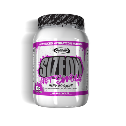 SizeOn intra-workout supplement in Grape Cooler flavor by Gaspari Nutrition