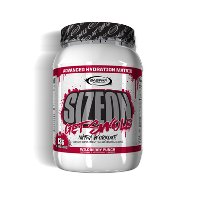 SizeOn intra-workout supplement in Wild Berry Punch flavor by Gaspari Nutrition