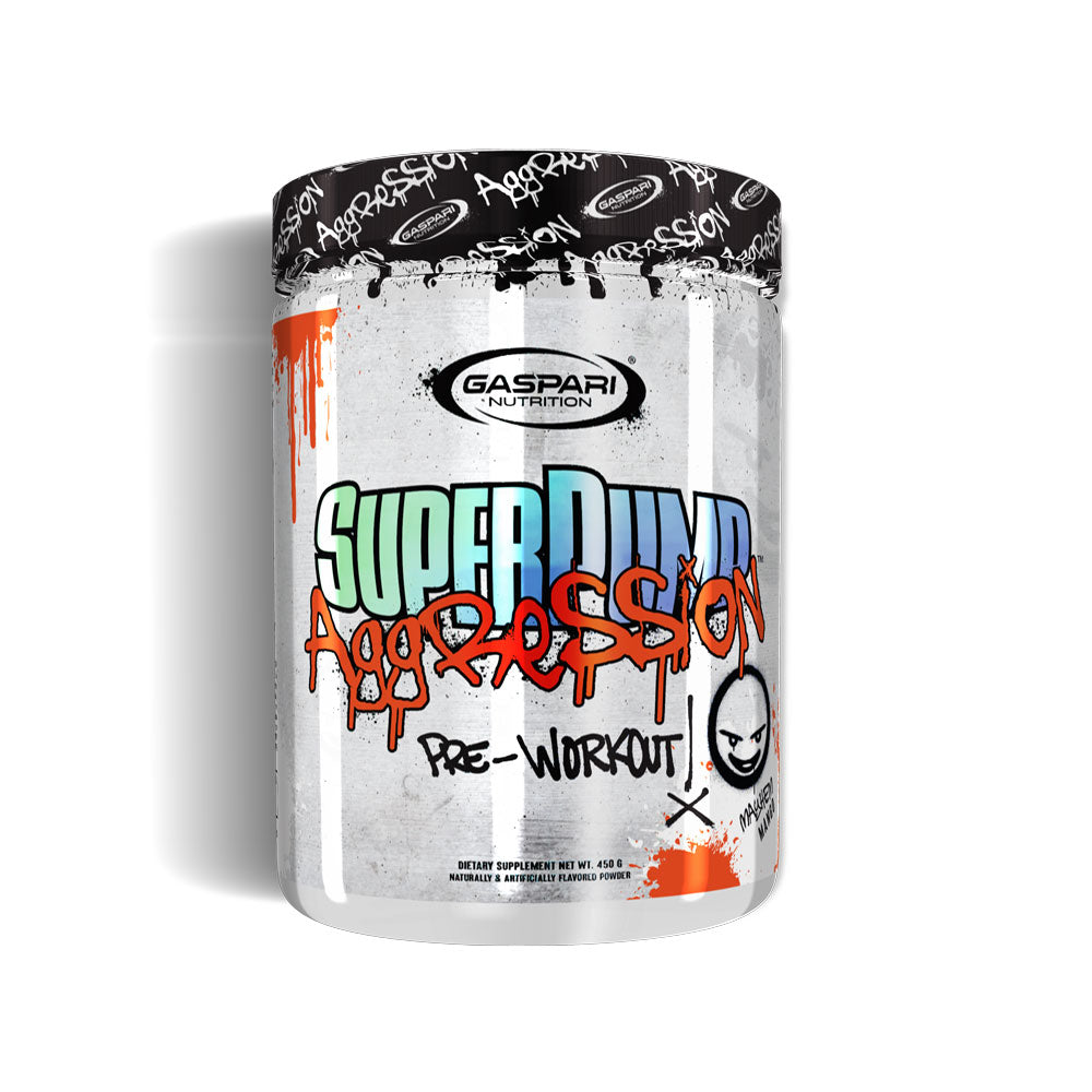 SuperPump Aggression pre-workout in blood orange flavor