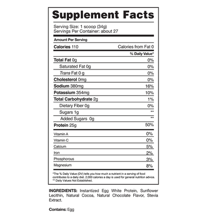 PROVEN EGG™ - Gaspari Nutrition Supplement facts