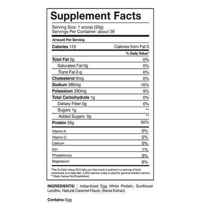 PROVEN EGG™ - Gaspari Nutrition, supplement facts